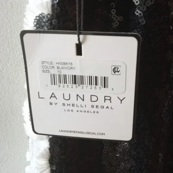 NWT | Gorgeous Sequin Floral Cocktail Dress | Laundry by Shelli Segal | Size: 10 - Picture 9 of 15